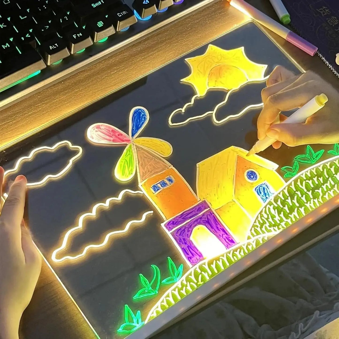 Pizarra de Dibujo LED Mágico