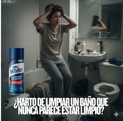 Mister White 3 en 1 – Limpieza Total para Baño, Cocina y Todo tu Hogar