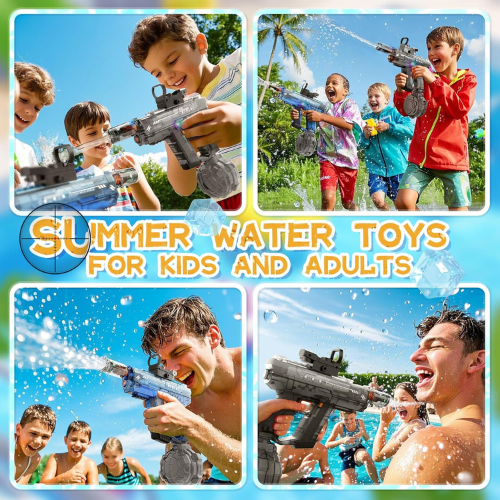 🔫 Pistola de Agua Eléctrica Automática SPLASH™ - ¡Disparo Rápido y Recargable!⭐⭐⭐⭐⭐ (Basado en 150+ Reseñas)