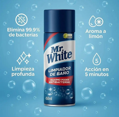 Mister White 3 en 1 – Limpieza Total para Baño, Cocina y Todo tu Hogar