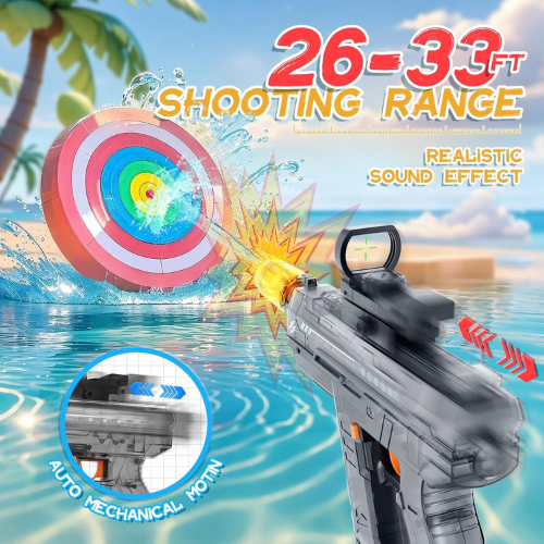 🔫 Pistola de Agua Eléctrica Automática SPLASH™ - ¡Disparo Rápido y Recargable!⭐⭐⭐⭐⭐ (Basado en 150+ Reseñas)