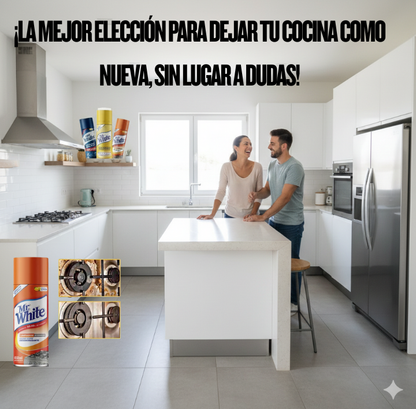 Mister White 3 en 1 – Limpieza Total para Baño, Cocina y Todo tu Hogar