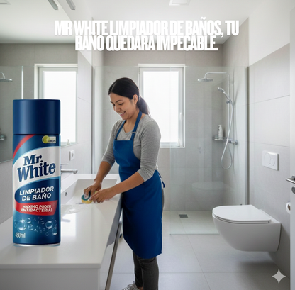 Mister White 3 en 1 – Limpieza Total para Baño, Cocina y Todo tu Hogar