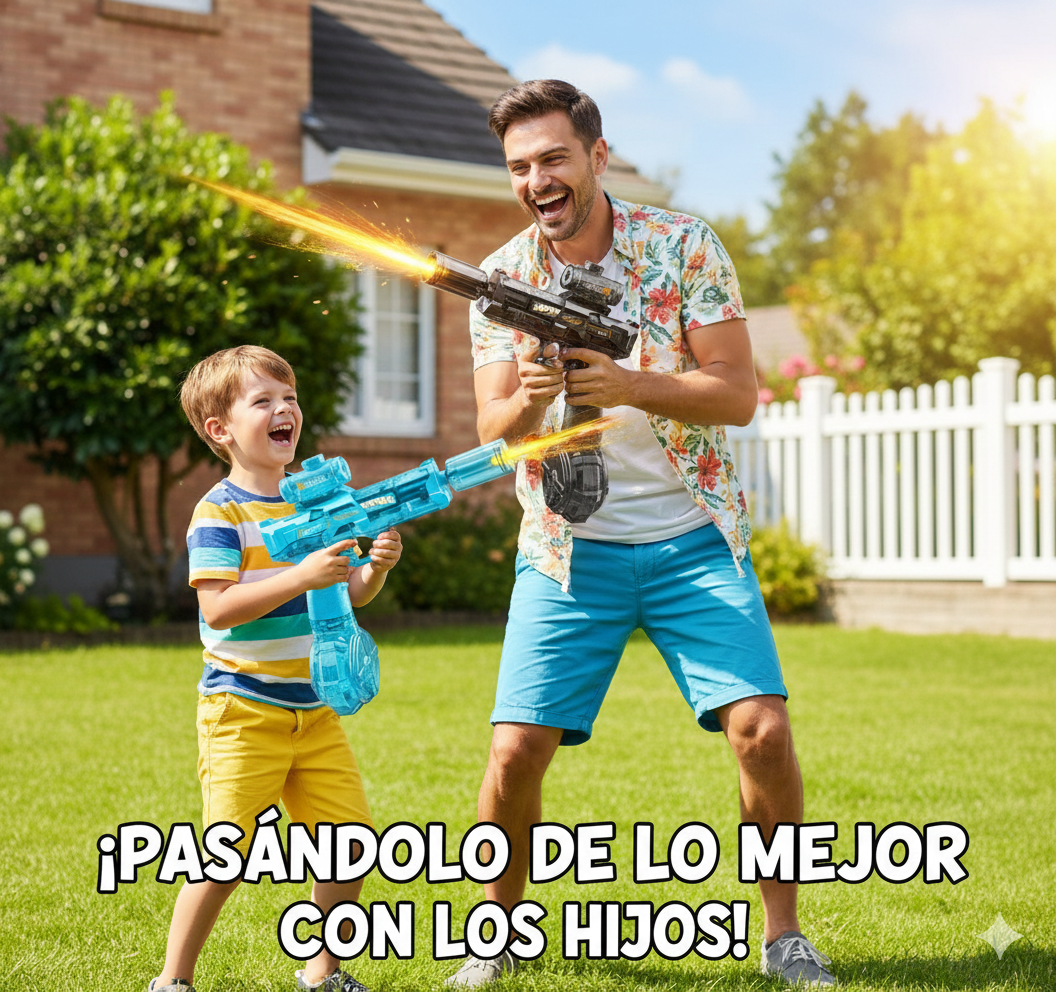 🔫 Pistola de Agua Eléctrica Automática SPLASH™ - ¡Disparo Rápido y Recargable!⭐⭐⭐⭐⭐ (Basado en 150+ Reseñas)