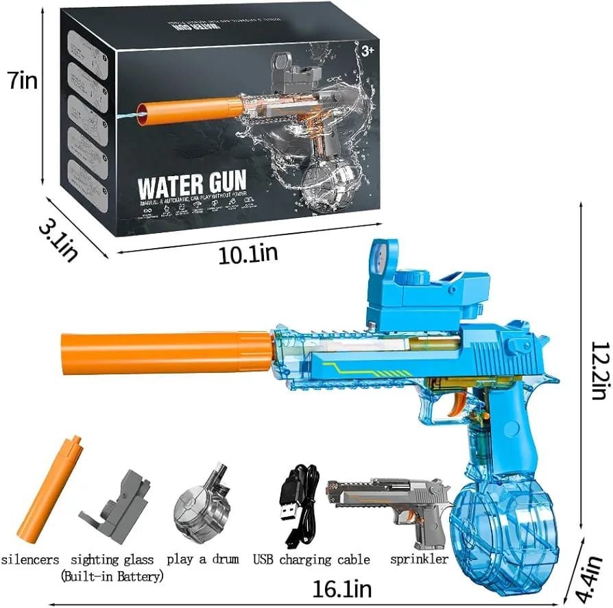 🔫 Pistola de Agua Eléctrica Automática SPLASH™ - ¡Disparo Rápido y Recargable!⭐⭐⭐⭐⭐ (Basado en 150+ Reseñas)