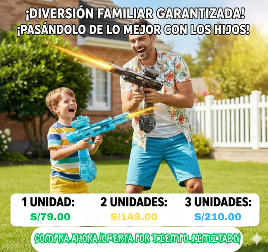 🔫 Pistola de Agua Eléctrica Automática SPLASH™ - ¡Disparo Rápido y Recargable!⭐⭐⭐⭐⭐ (Basado en 150+ Reseñas)